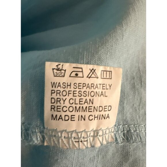 Roylamp Light Blue Ruffled Shirt Dress With Pockets Size XL - Picture 4 of 7